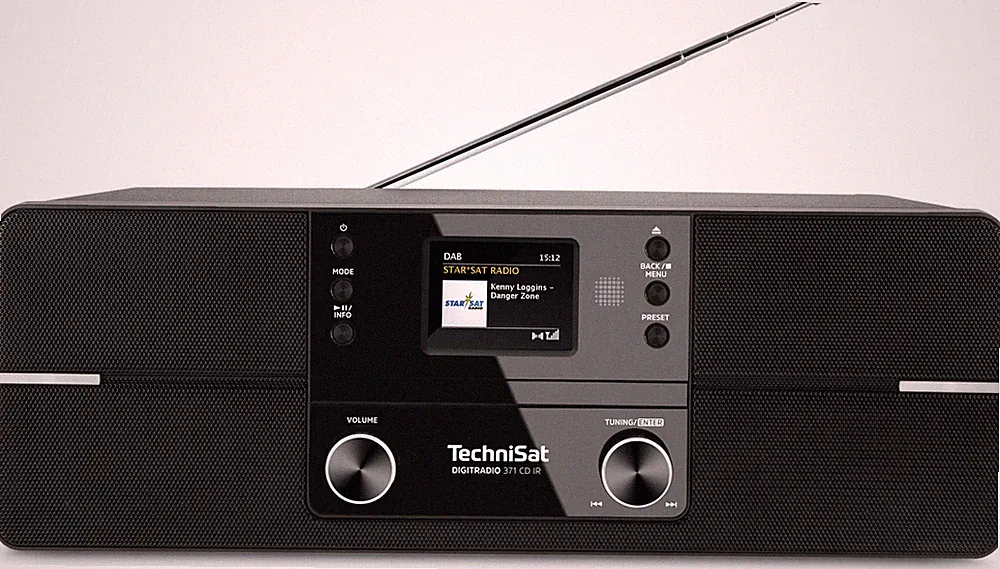 Technisat DIGITRADIO 371 CD BT Schwarz Design-Radio RDS DAB UKW Bluetooth o. OVP