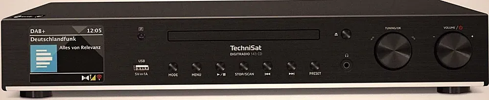Technisat Radioempfänger mit CD DigitRadio 143 (V3-Schwarz) CD