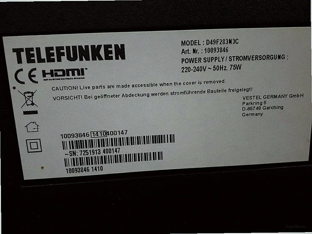 TELEFUNKEN D49F283N3C LED TV (Flat, 49 Zoll / 125 cm, Full-HD, SMART TV)