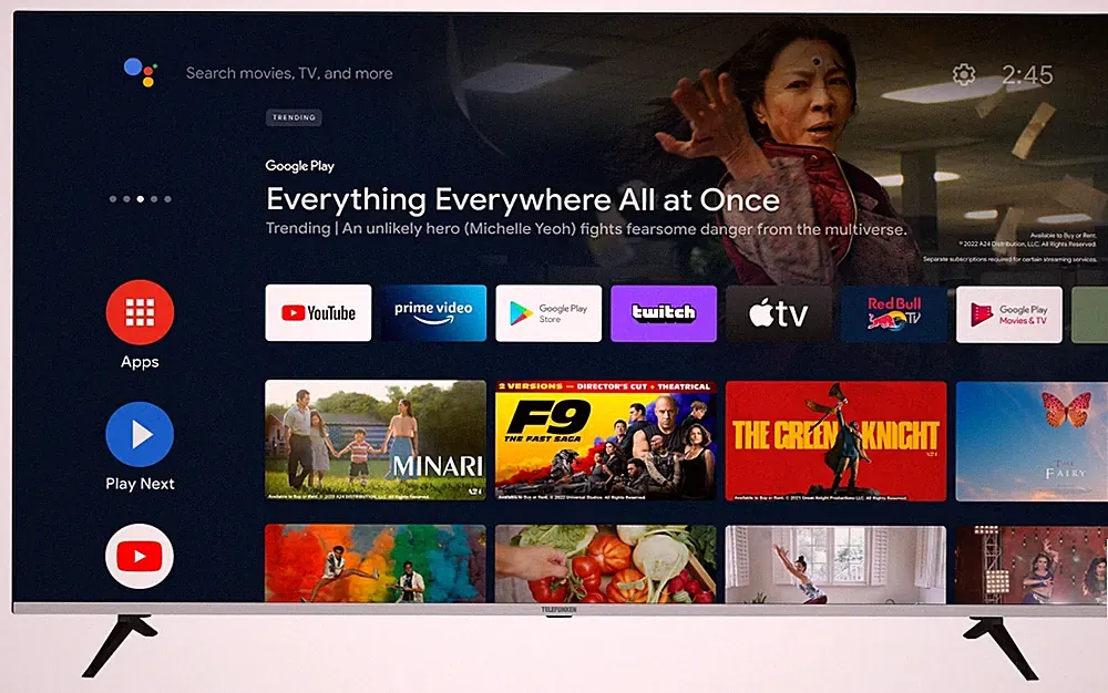 Telefunken QU70AN900S 70 Zoll QLED Fernseher 4K Android Smart TV Dolby Vision