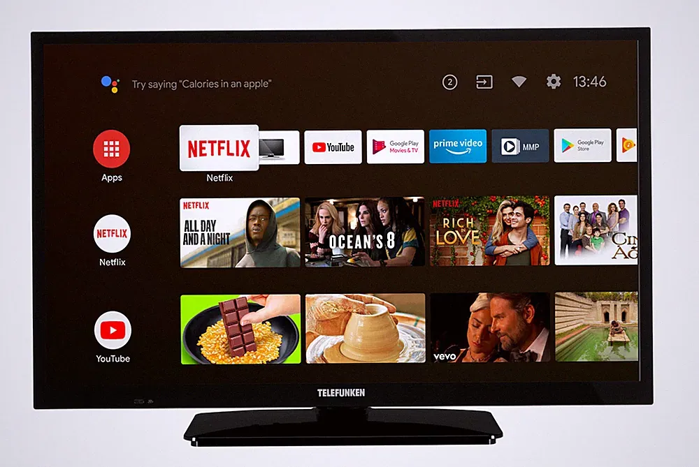 Telefunken XH24AN550MV 24 Zoll Fernseher (Android Smart TV, HD-Ready, 12 Volt)