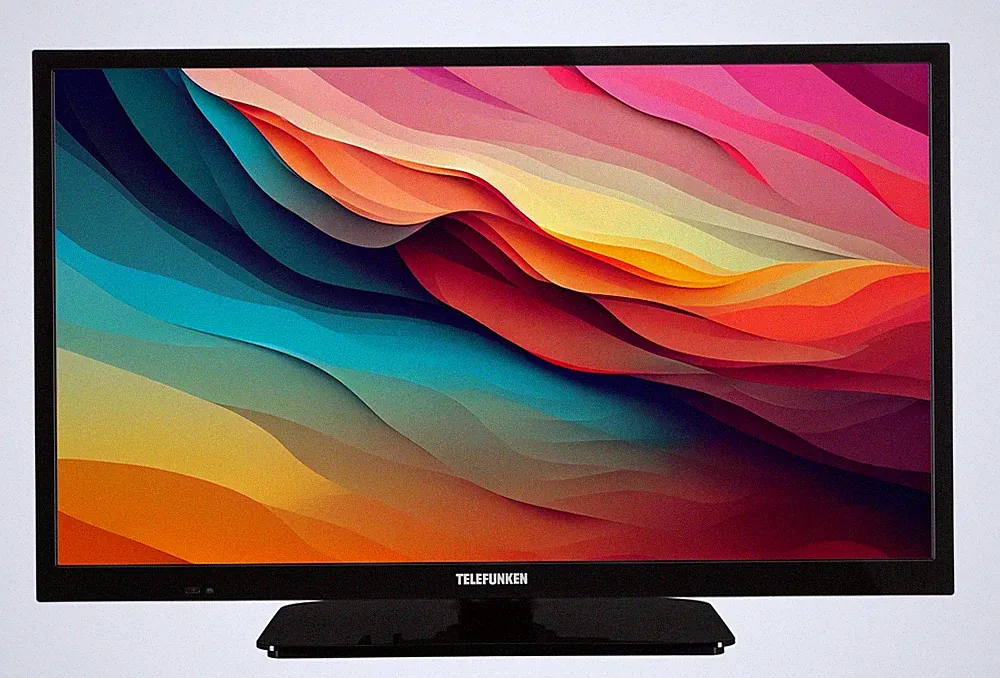Telefunken XH24O550M 24 Zoll Fernseher HD LED TV Triple-Tuner HDMI USB schwarz