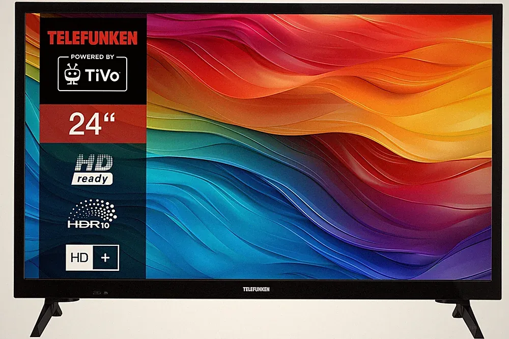 Telefunken XH24TO550S Fernseher 24 Zoll Smart TV HD HDR Triple-Tuner HD+ 2026