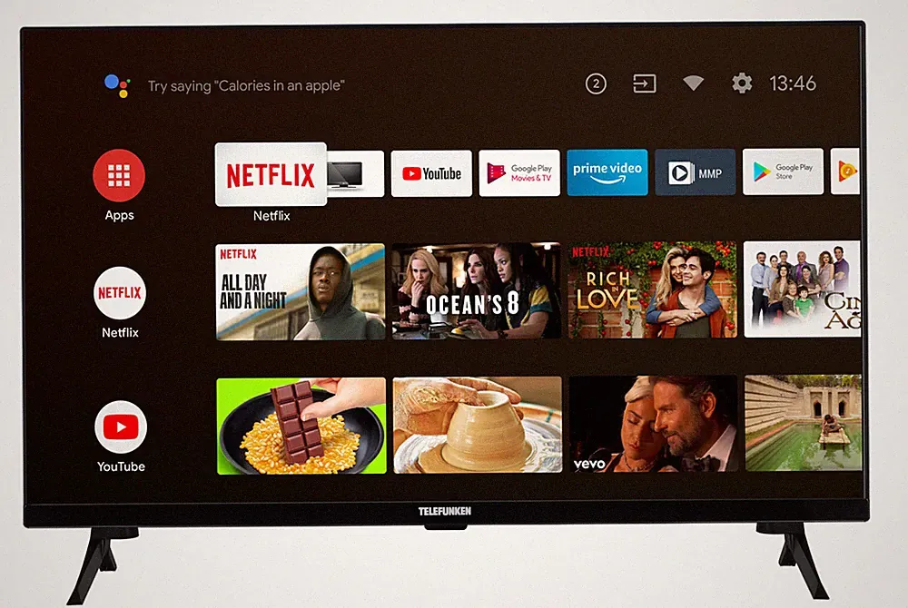 Telefunken XH32AN660S 32 Zoll Fernseher Android Smart TV HD-ready HDR gebraucht