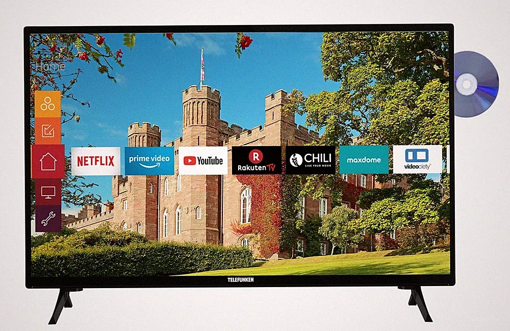Telefunken XH32J511D 32 Zoll Fernseher (Smart TV inkl. Prime Video/Netflix)