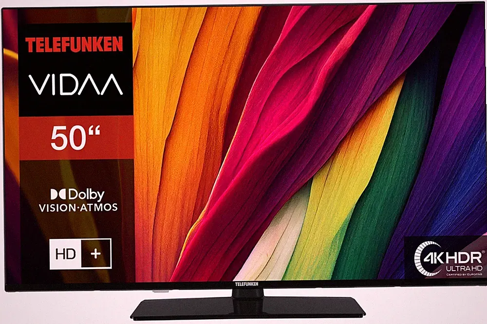 Telefunken XU50VP750M Fernseher 50 Zoll Smart TV VIDAA 4K HDR Dolby Vision 2026