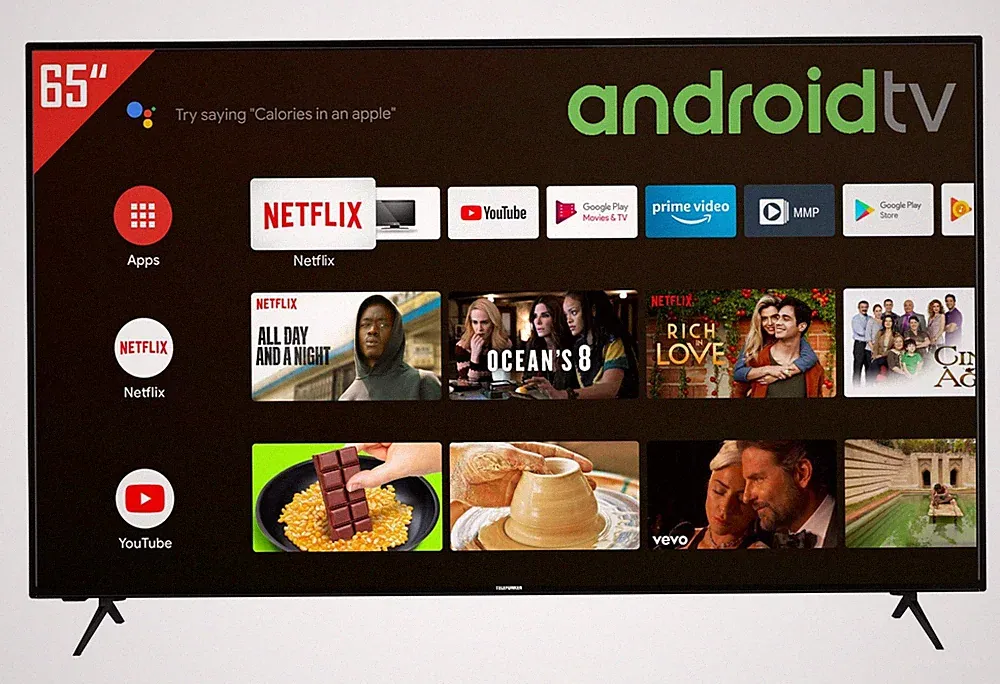 Telefunken XU65AJ600 55 Zoll Fernseher 4K UHD Android TV Prime Video / Netflix