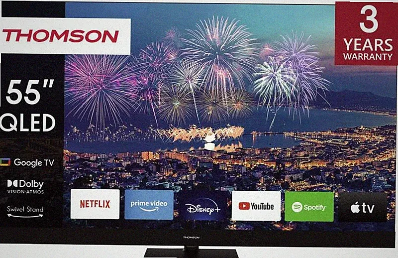 Thomson 55 QG6C14 55 Zoll LED Smart-TV 4K Mittelfuss