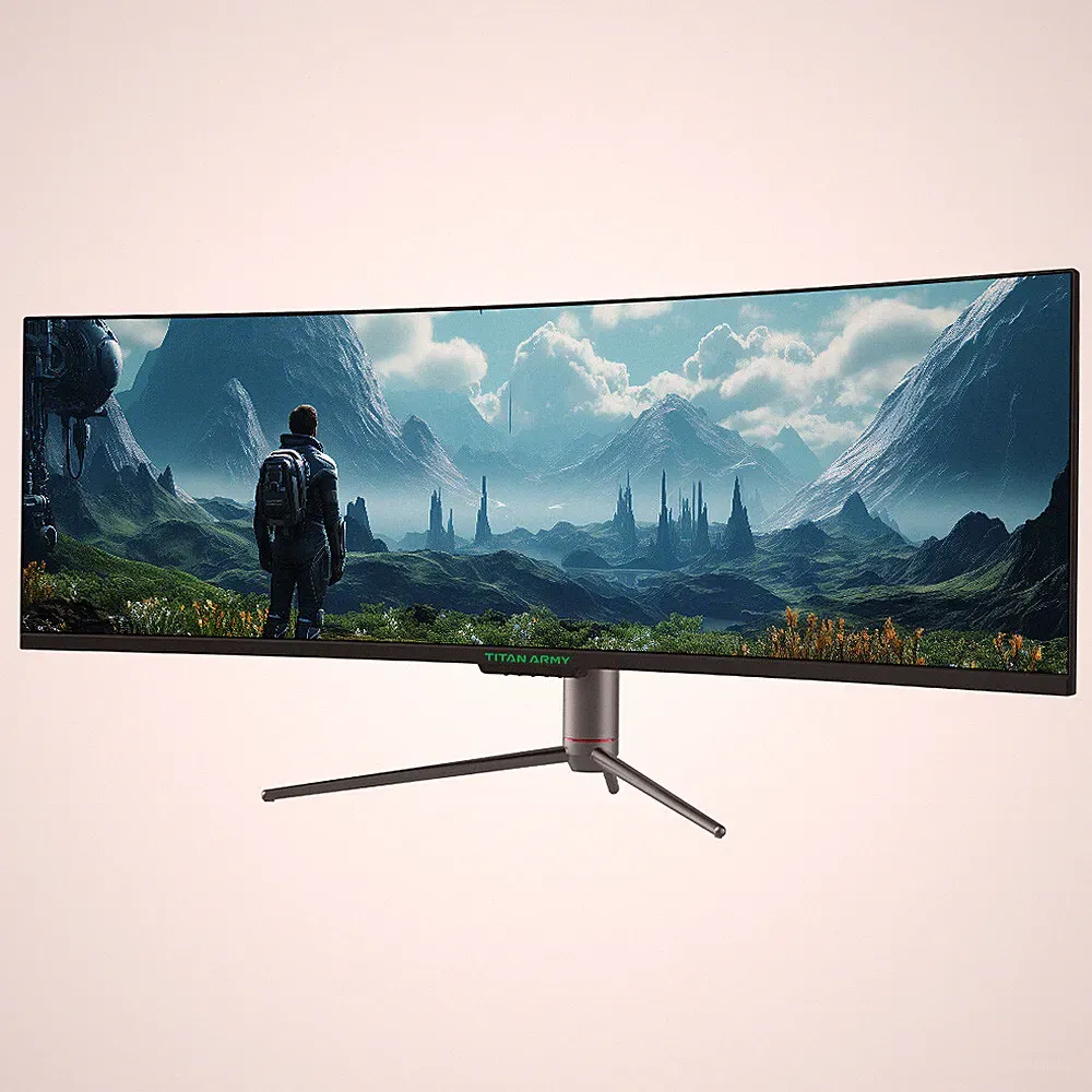 TITAN 49-Zoll Curved Gaming Monitor,1800R,3840×1080 Monitore,3000:1 Gaming PC