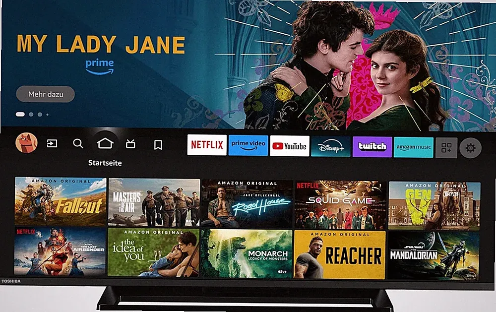 Toshiba 43 Zoll Fire TV, 4K UHD Smart TV, HDR Dolby Vision
