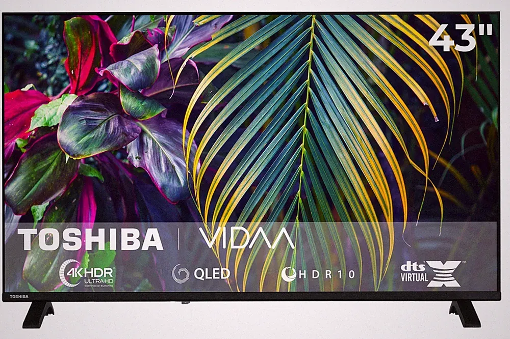 Toshiba 43QV1563DDW QLED Fernseher 43 Zoll Smart TV VIDAA 4K UHD HDR TV 2026