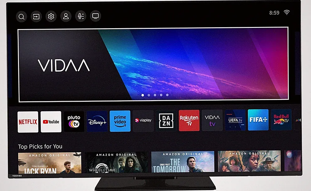 Toshiba 50 Zoll VIDAA Smart TV LED Fernseher 4K UHD Dolby Vision HDR TripleTuner