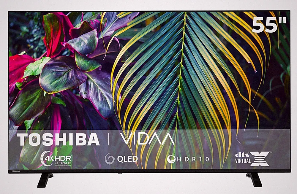 Toshiba 55QV1563DDW QLED Fernseher 55 Zoll Smart TV VIDAA 4K UHD HDR TV 2026