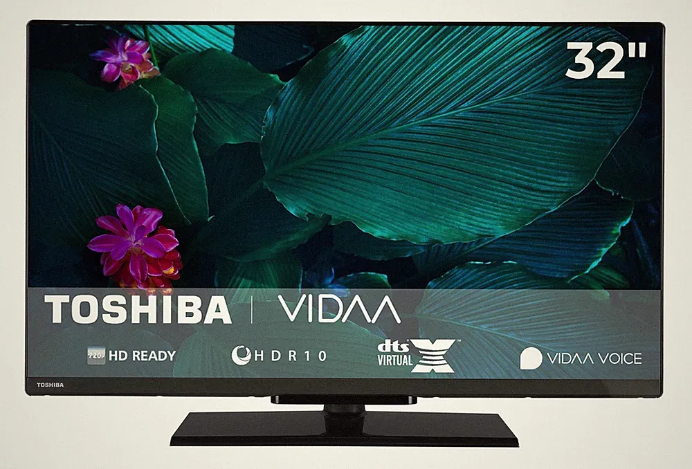 Toshiba Fernseher 32 Zoll Smart TV VIDAA HD ready HDR TV Triple-Tuner 32WV3F63DA