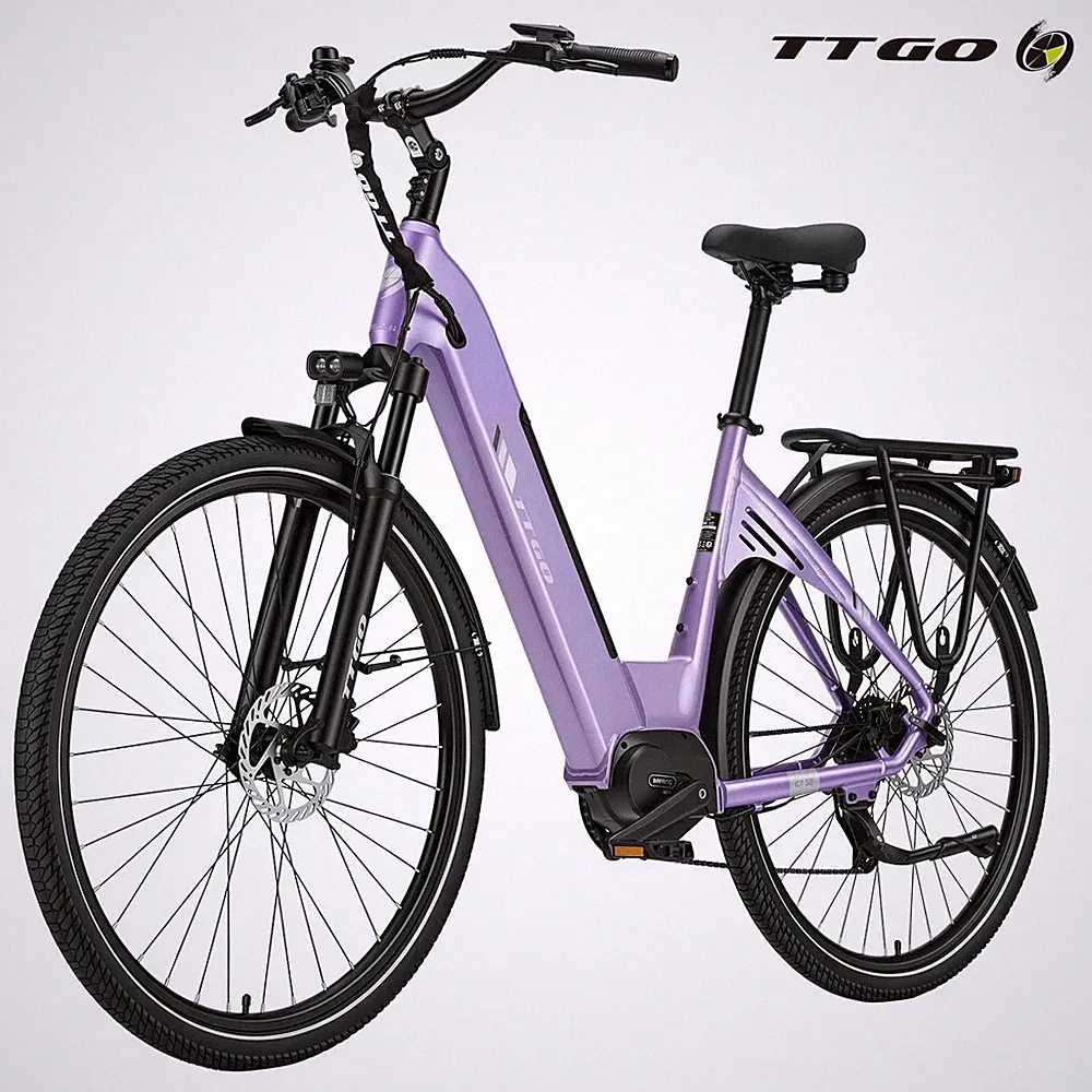 TTGO C7 SE Elektrofahrrad 28" 250W BAFANG Mittelmotor 18AH 140KM 75NM City eBike