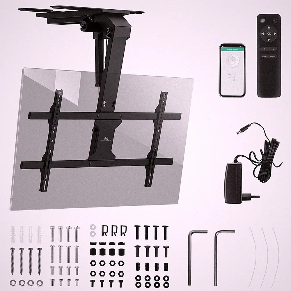 TV-Deckenhalterung Elektrische Fernseherhalterung 43-86" / 45 kg / Tuya-Support