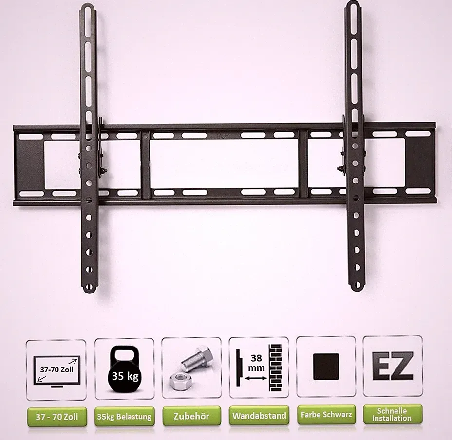 TV Fernseh Wandhalterung A52 für SHARP 49 Zoll LC-49CUF8472ES und LC-49CFE6032E