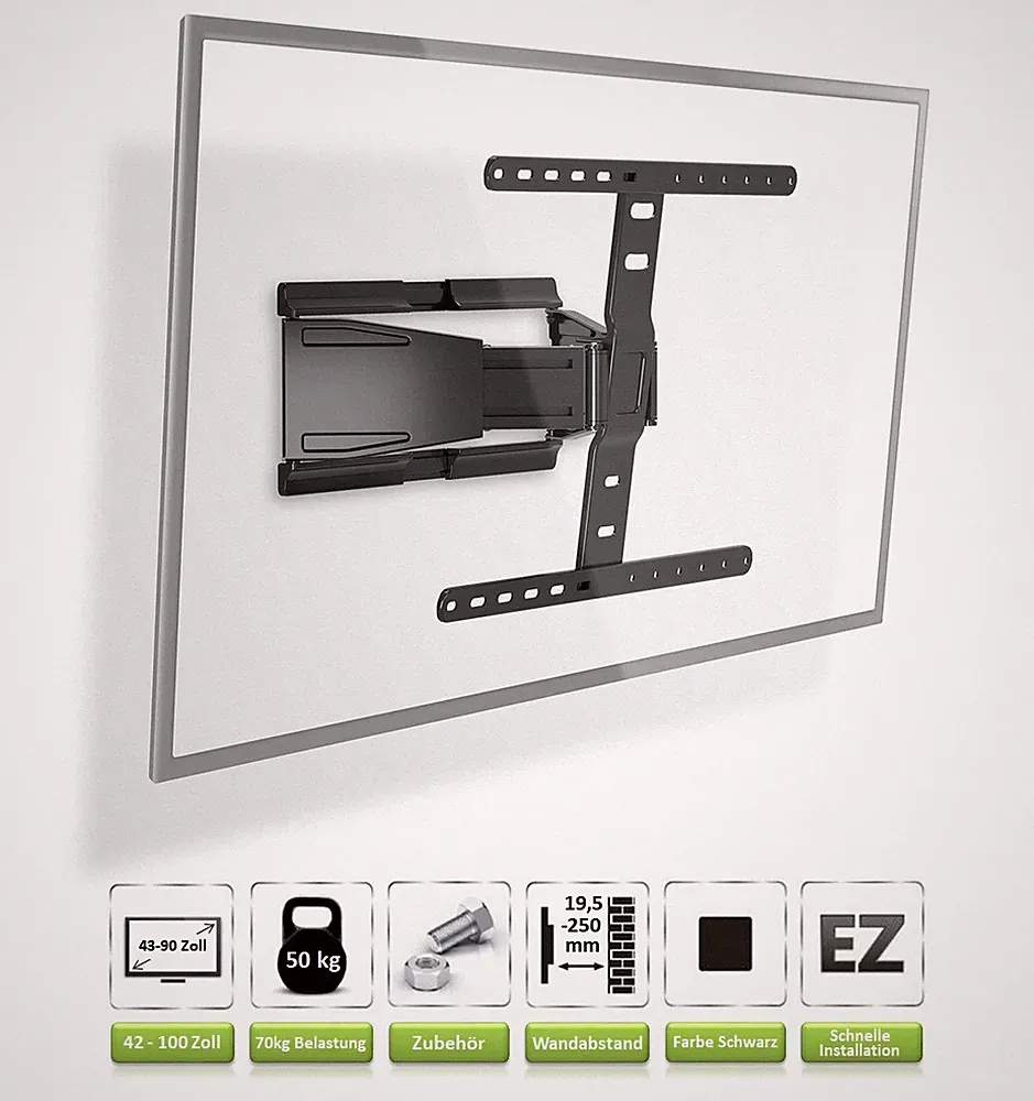 TV Fernseher Wandhalterung | Halter für VESA 200x200 400x200 400x300 400x400