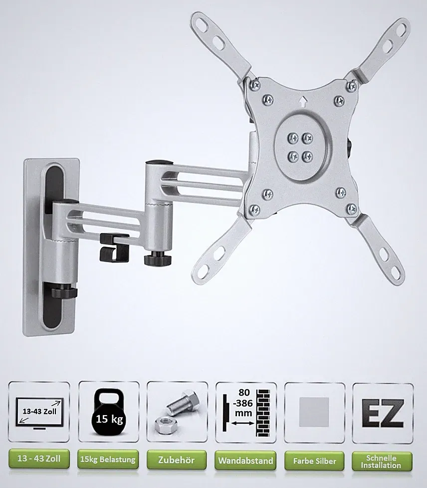 TV Fernseher Wandhalterung | Halter für VESA 75x75 100x100 200x100 200x200