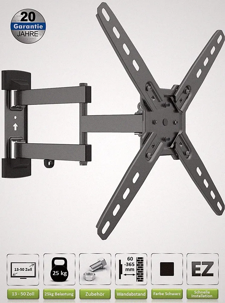 TV Fernseher Wandhalterung | Halter für VESA 75x75 100x100 200x200 300x300