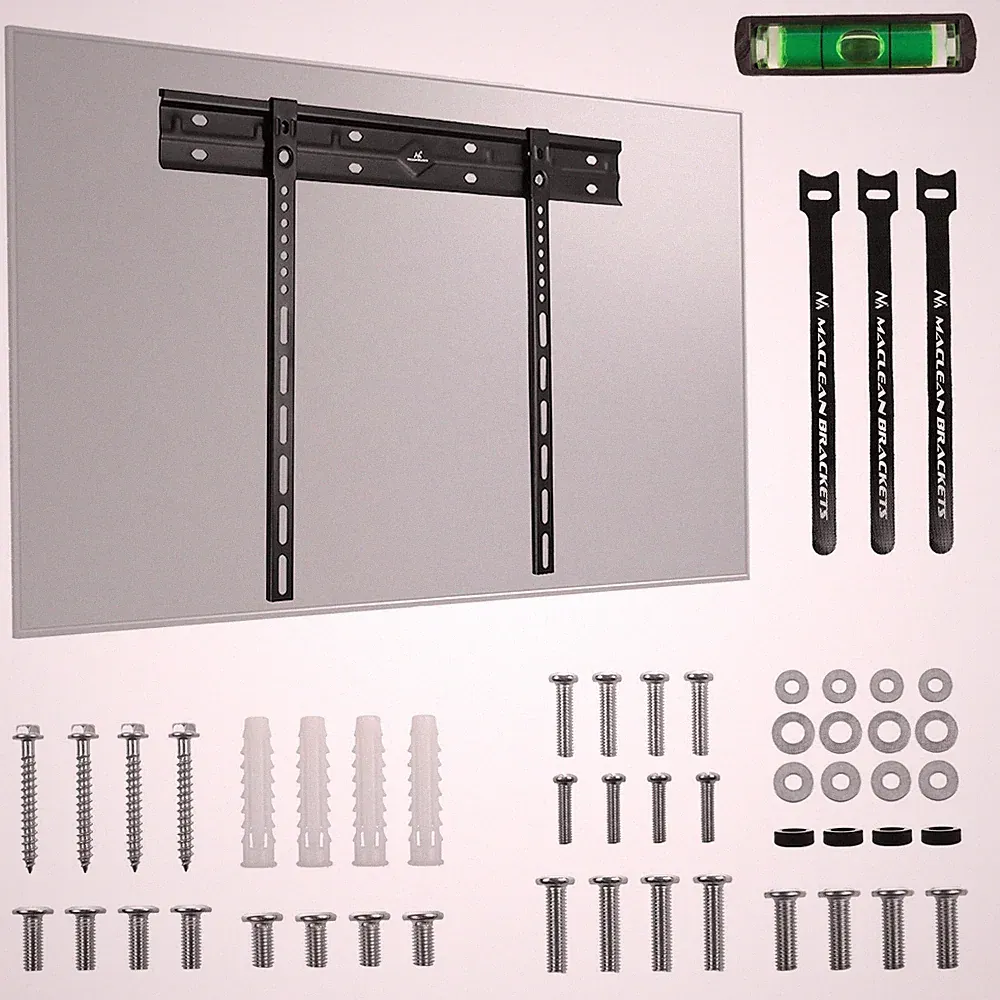 TV-Halterung Wandhalterung Ultraflache 40-85 Zoll VESA 600x400 80kg Schwarz