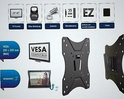 TV Monitor Wandhalterung Halter B5 für GRUNDIG 23 24 26 27 30 32 39 40 42 Zoll