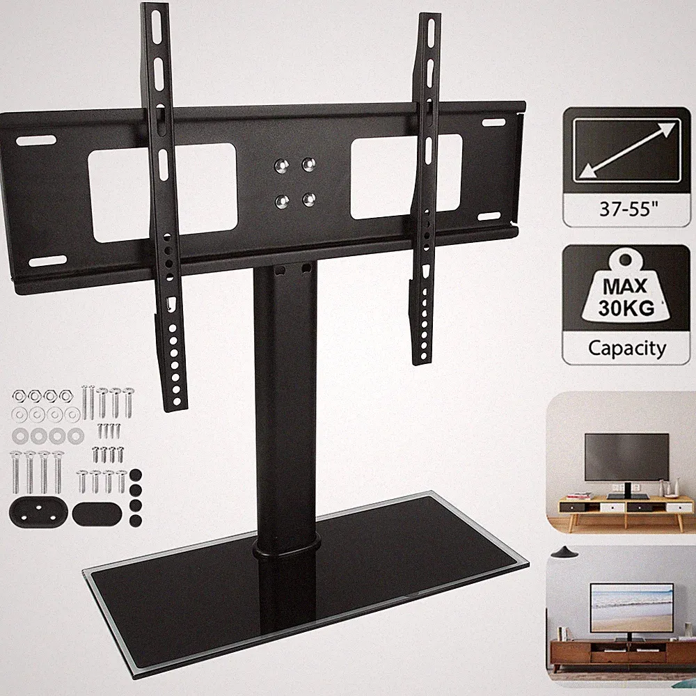 TV Ständer 32-65 Zoll Standfuß Höhenverstelbar TV Display Halterung Fernsehtisch