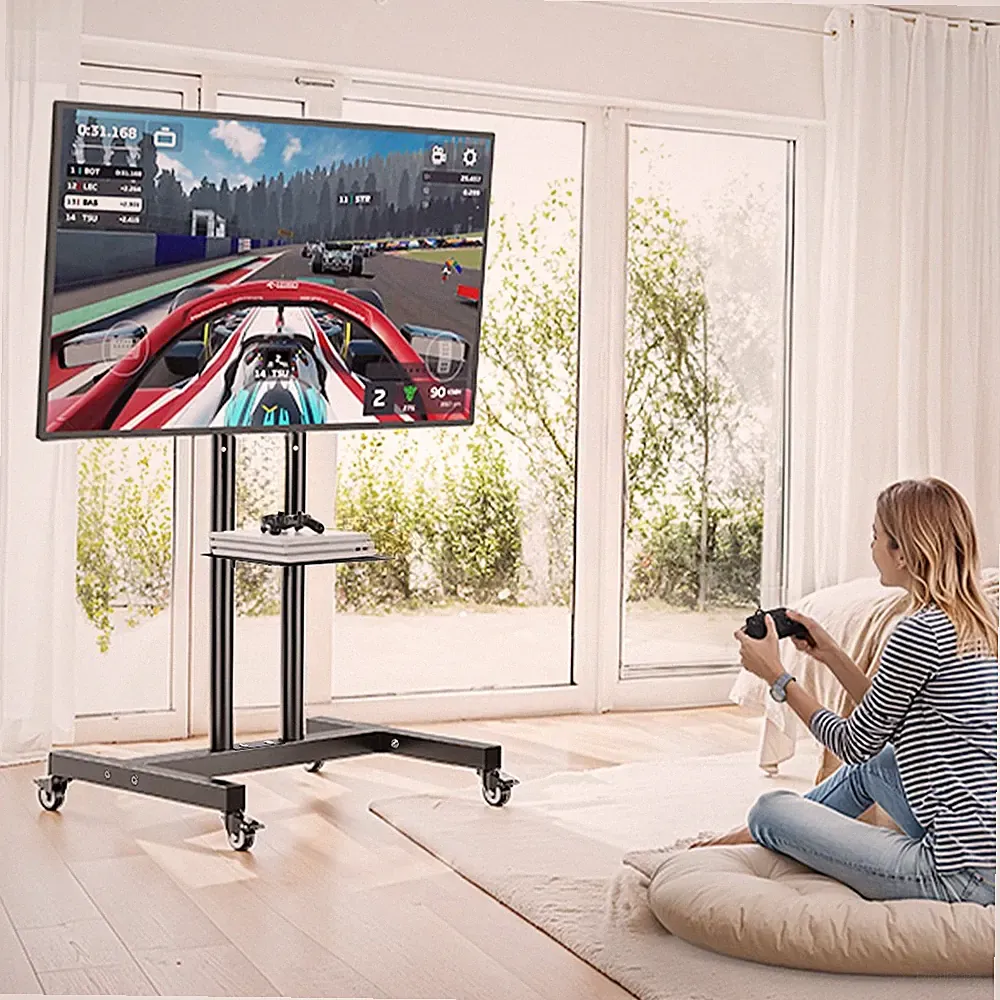 TV Ständer Bodenständer Standfuß Fernsehstand schwenkbar 32-65" Fernseher VESA