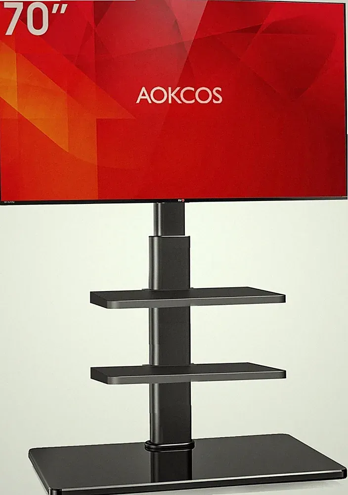 TV Ständer für 32-70 Zoll Flach&Curved Fernseher Höhenverstellbar Schwenkbar...