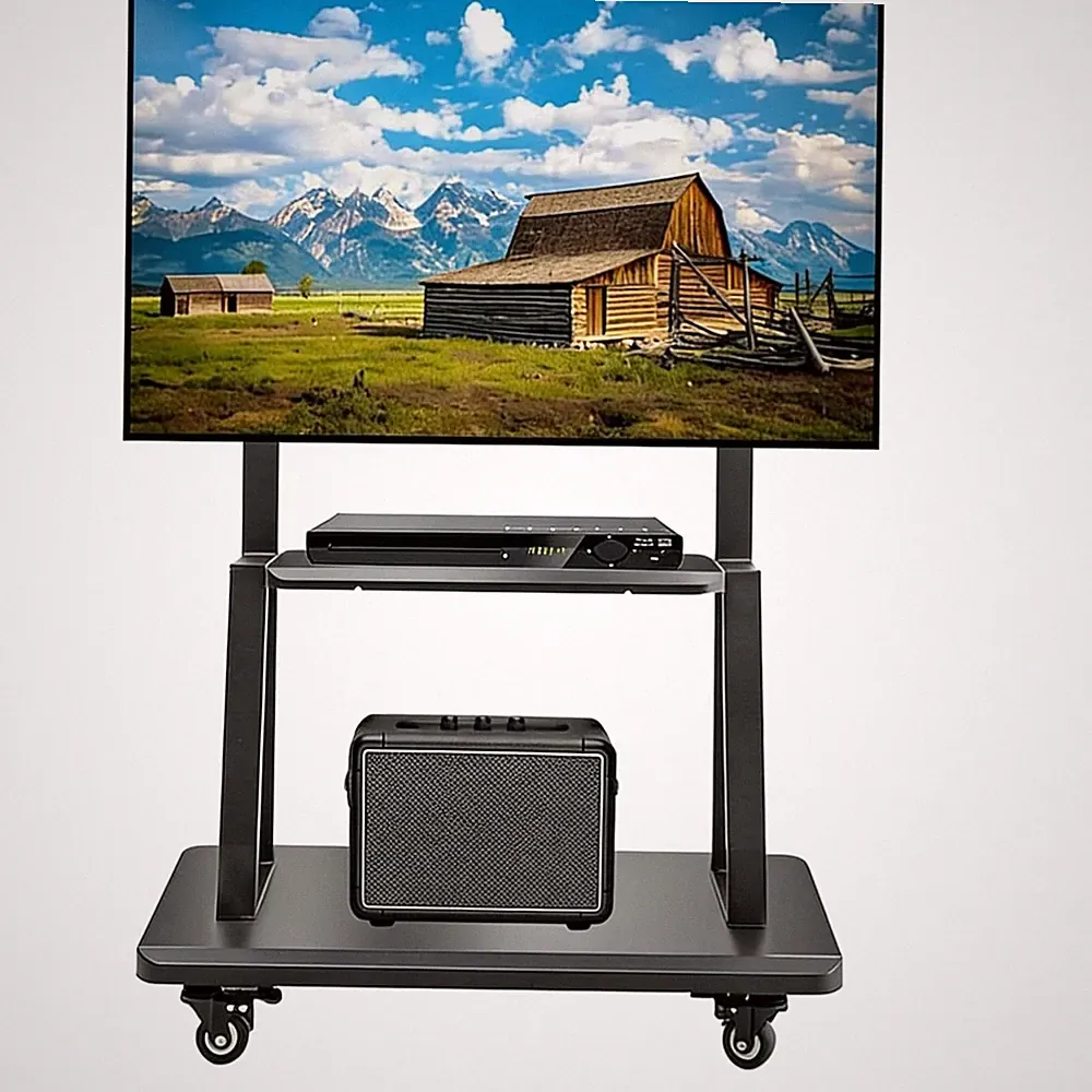 TV Ständer rollbar beweglich höhenverstellbar metall
