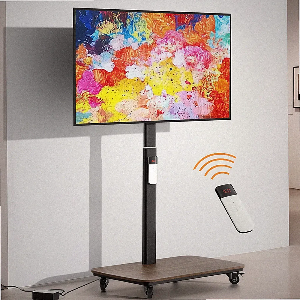 TV Ständer rollbar für 37-77 Zoll bis 60 kg höhenverstellbar Max VESA 600x400