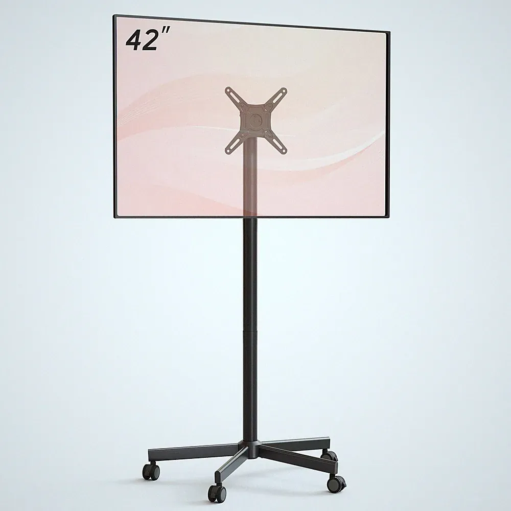 TV Ständer Rollbar Höhenverstellbar Schwenkbar für 19-42 Zoll Fernseher 15 kg