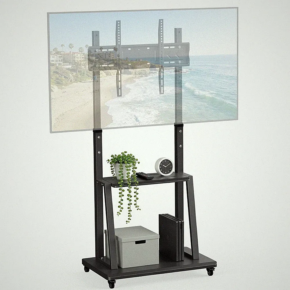 TV Ständer Rollbar TV Standfuß Fernsehständer auf Rollen Fernsehhalterung 40-70"