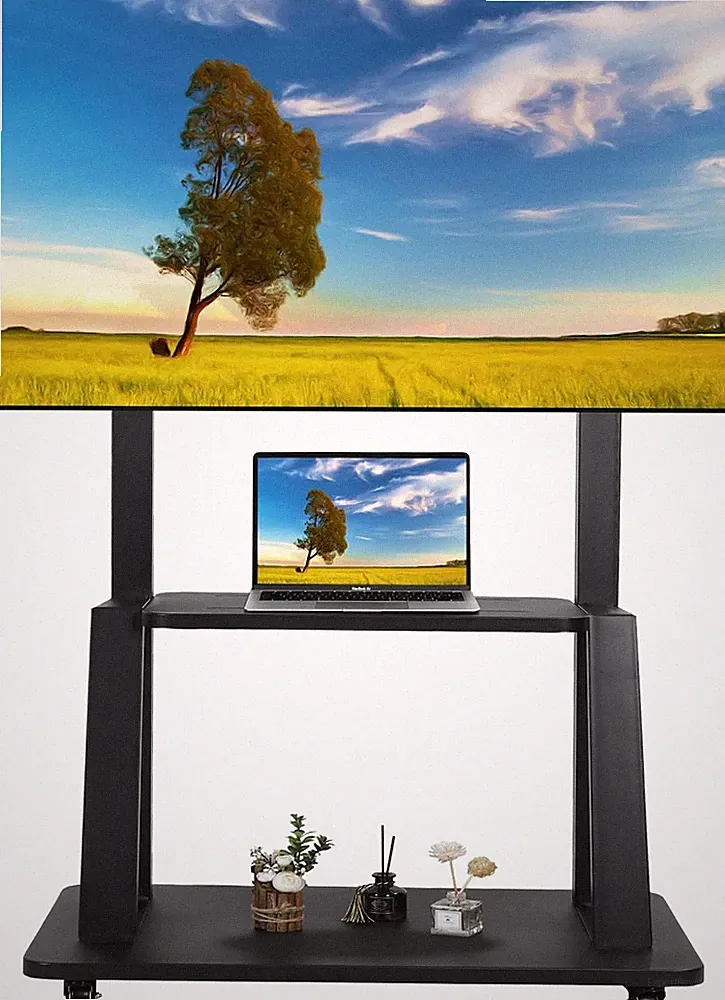 TV Ständer Rollen Mobiler Tv-Wagen Für 32-75 Zoll Flache/Gekrümmte LED/LCD/OLED