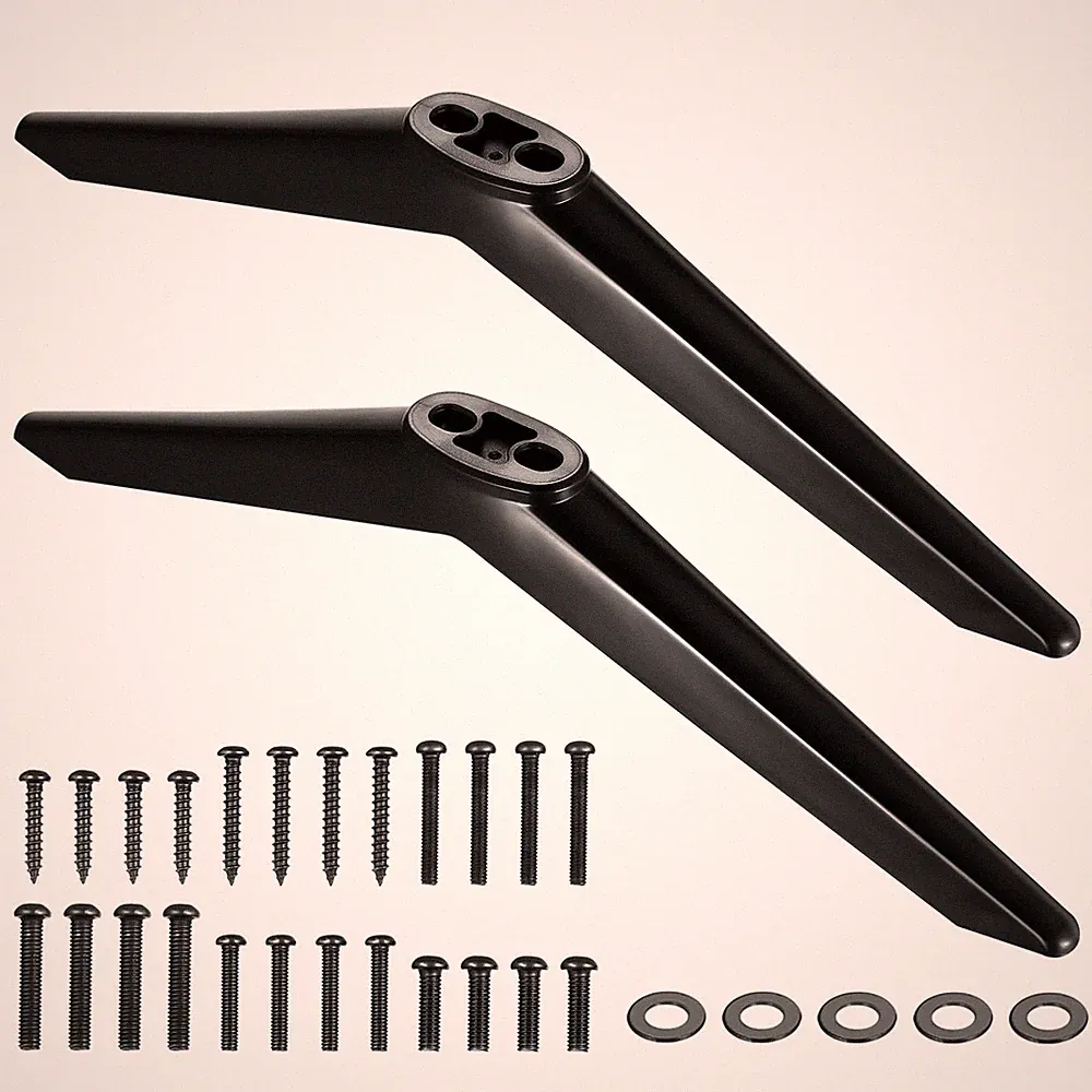 TV Ständer Standfüße Ersatz für 28-65 Zoll Flach Curved Fernseher Schwarz