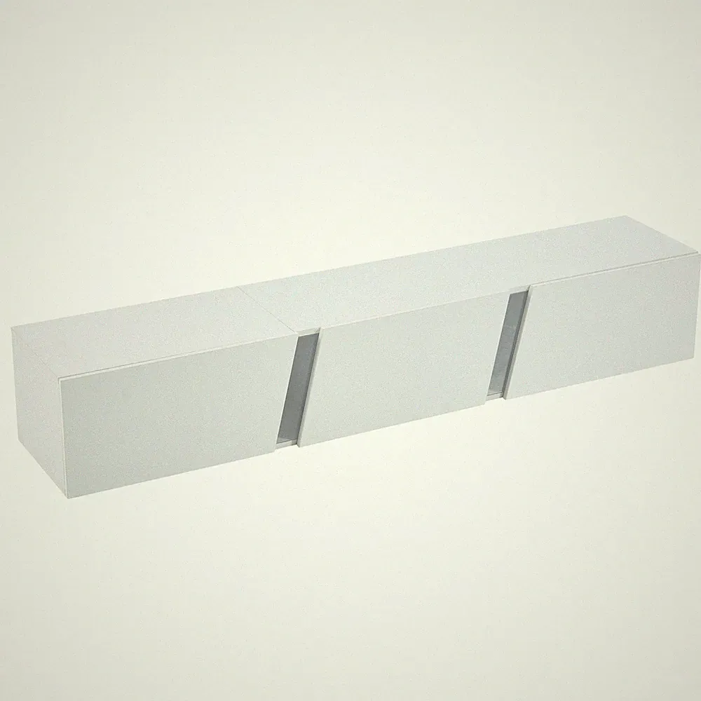 TV Ständer Weiß 180x35x30 cm Hochglanz LED für 75 Zoll TV SONNENH