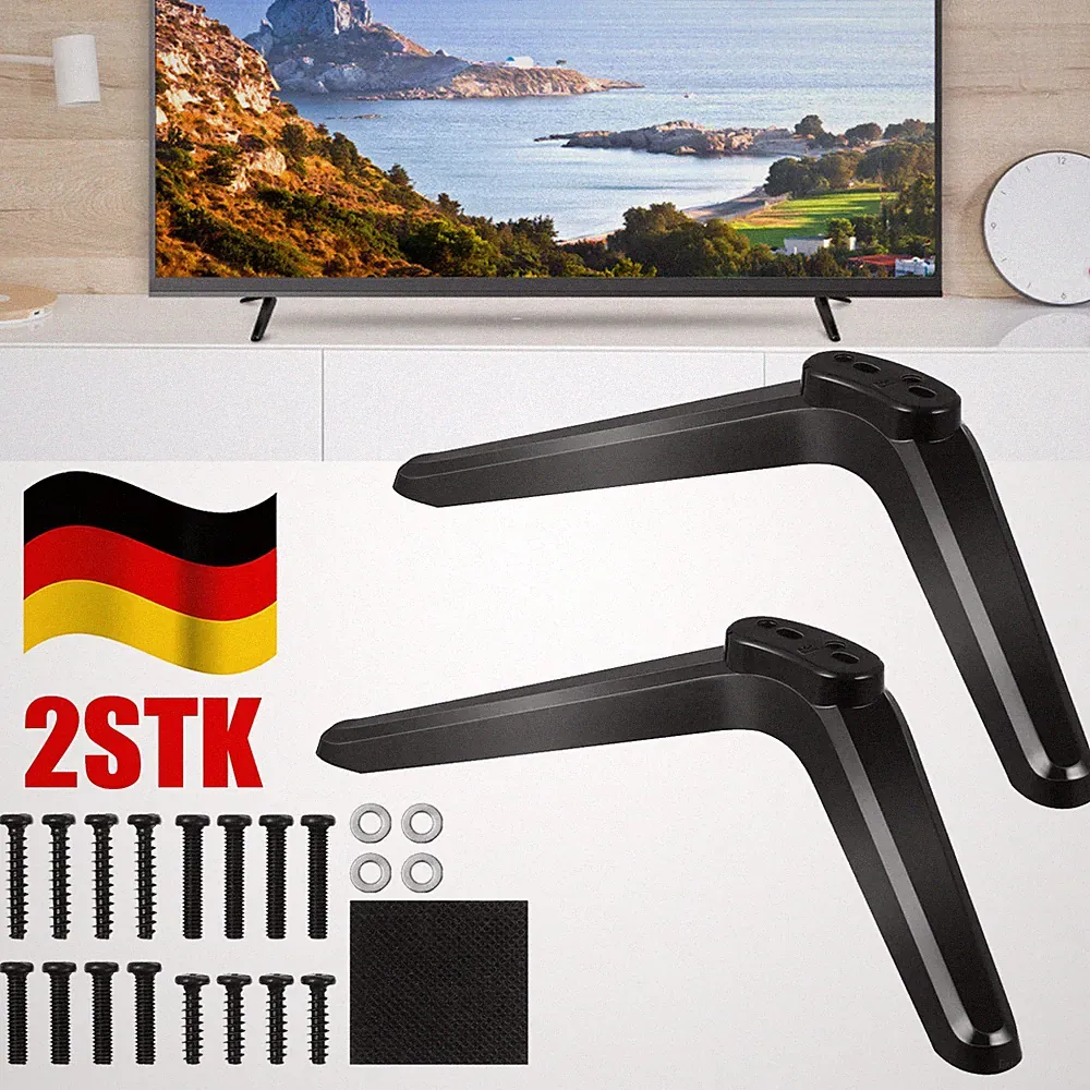 TV Standfüße Für 32-55 Zoll LCD LED Fernseher Tisch Ständer Fuß Fernseh Fuss
