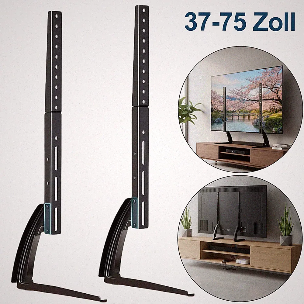 TV Standfüße Für 37-75 Zoll LCD LED Fernseher Tisch Ständer Fuß Fernseh Fuss DHL