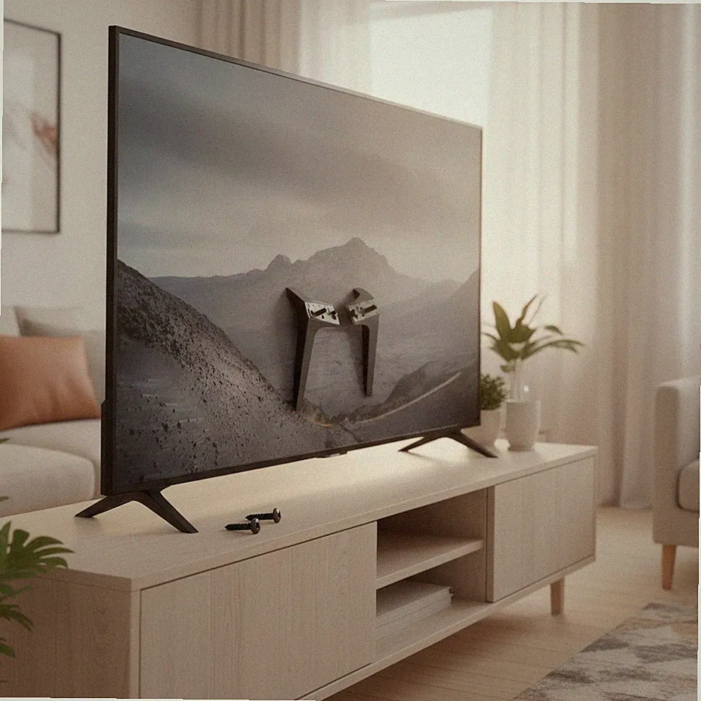 TV Standfüße TV Beine Ersatz Schwarz für LG 49 55 60 65 Zoll TV Halterung