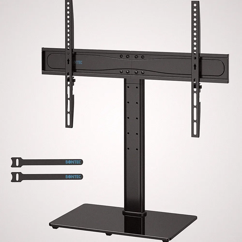TV Standfuß höhenverstellbar 26-65 Zoll Flach Curved LCD LED OLED Plasma 45 kg