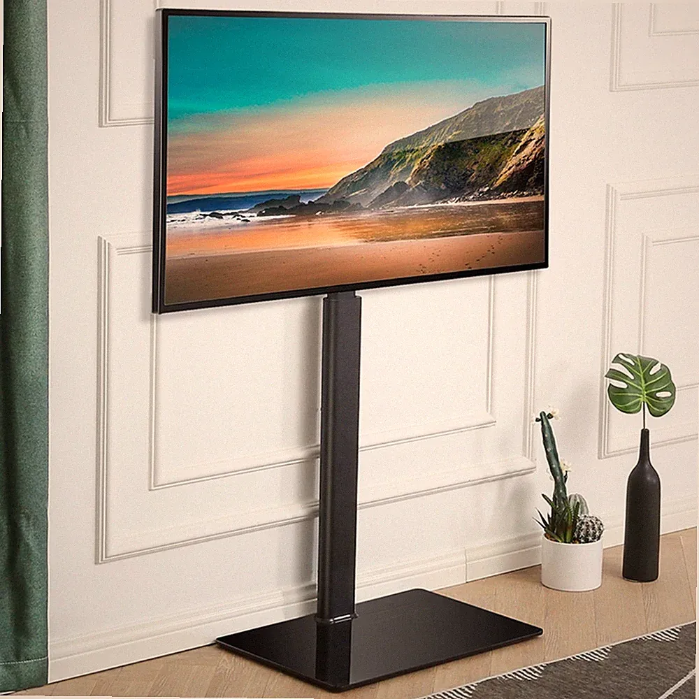 TV Standfuß Höhenverstellbar 65 Zoll Standfuß Drehbar Metall Bodenständer LG LED