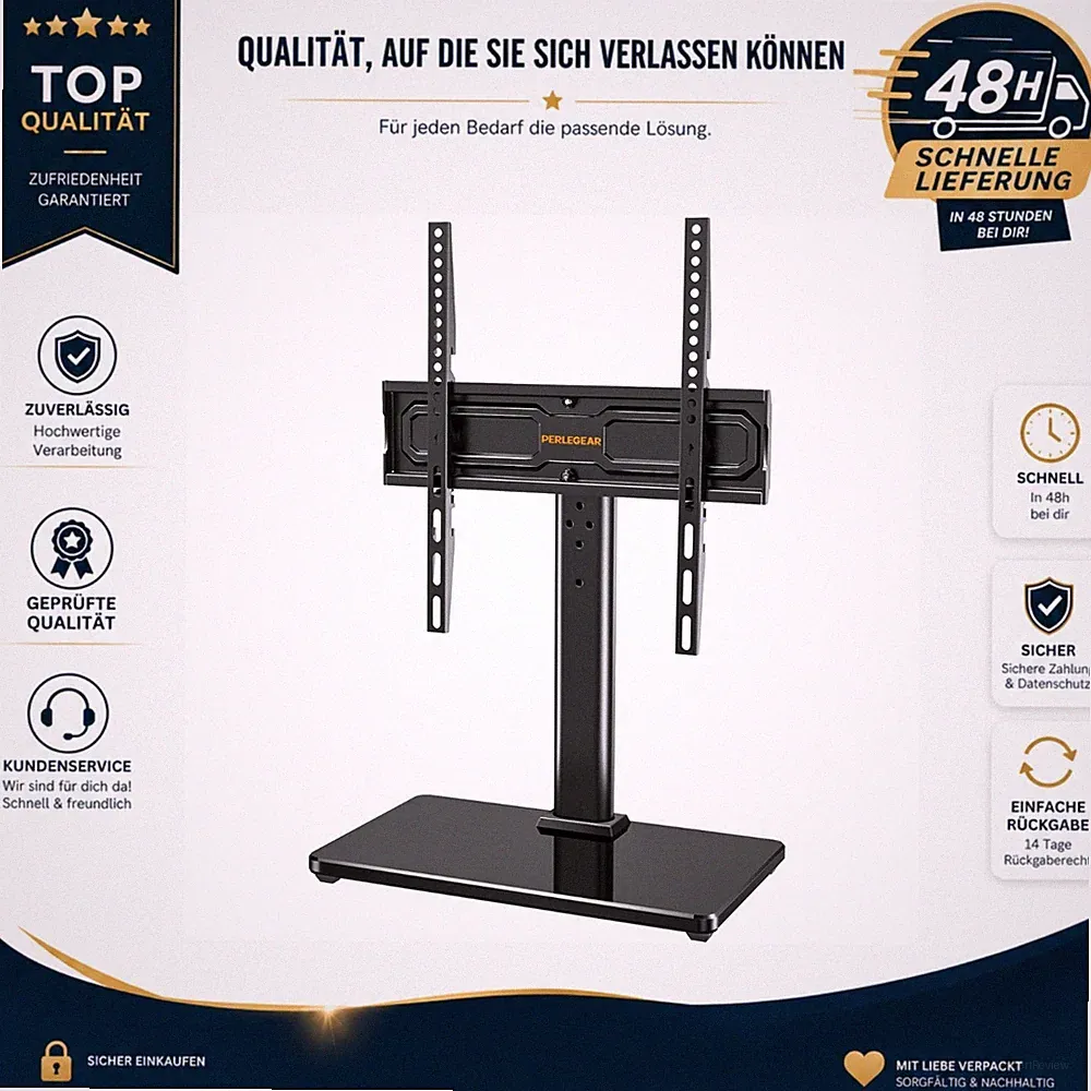 TV-Standfuß schwenkbar 24-60 Zoll bis 45 kg VESA 400x400 Perlegear