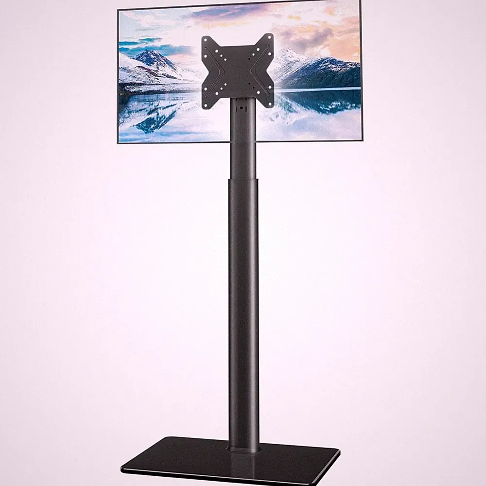 TV Standfuß, schwenkbar, höhenverstellbar, Metall, schwarz, 19-43 Zoll
