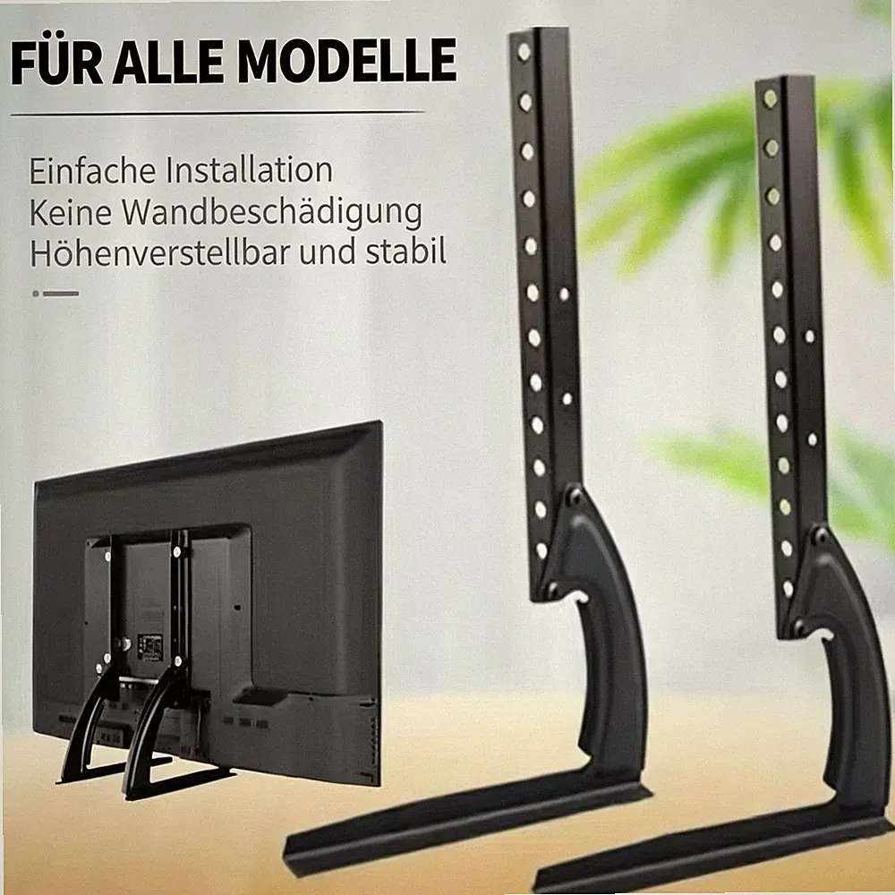 TV STANDFUß TV STÄNDER UNIVERSAL HÖHENVERSTELLBAR FÜR 37-75 ZOLL LCD LED NEU