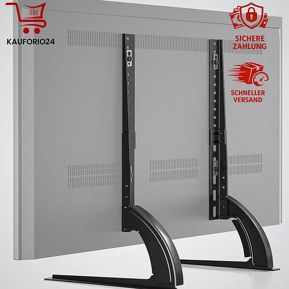 TV Standfuß Universal 20-65 Zoll Höhenverstellbar Metall VESA Max. 800x500mm