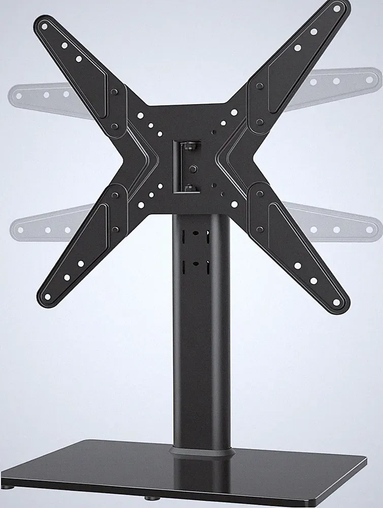 TV Standfuß Universal für 21-43 Zoll TV, 90° Drehbar, 4-stufig höhenverstellbar