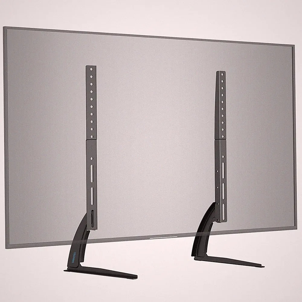 TV Standfuß Universal Höhenverstellbar FÜR 22-65 Zoll Fernseher bis 50 kg VESA