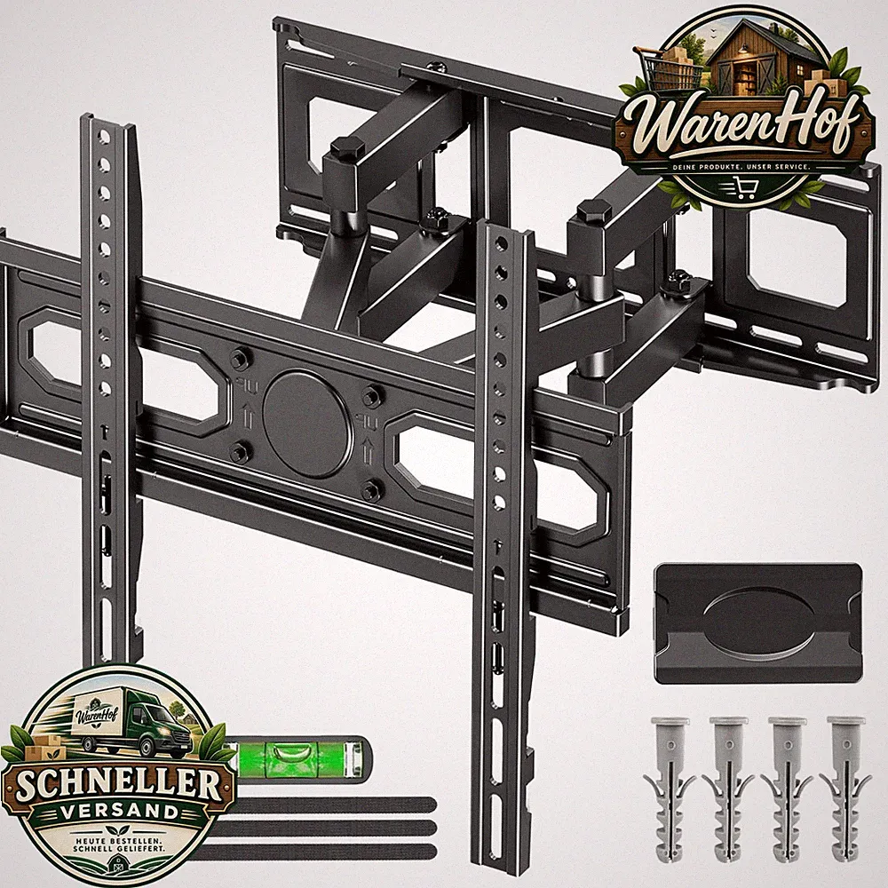 TV Wandhalterung 26-70 Zoll Flach Curved bis 45 kg für Fernseher Halterung