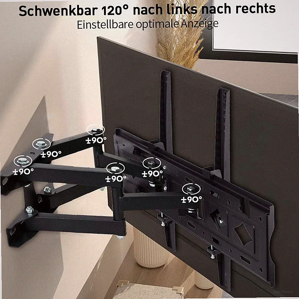 TV Wandhalterung für 32-80 Zoll Schwenkbare Wandhalter Fernseher Neigbare