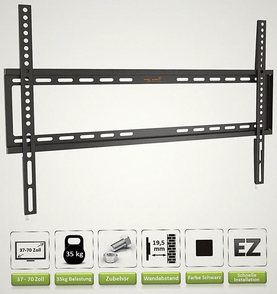 TV Wandhalterung für LG Fernseher | 37-70 Zoll | Halterung extra flach